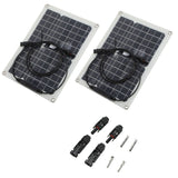 15W Solar Panel Portable Waterproof Monocrystalline Solar Charging Board for Outdoor Car Motor YachtSolar Panel