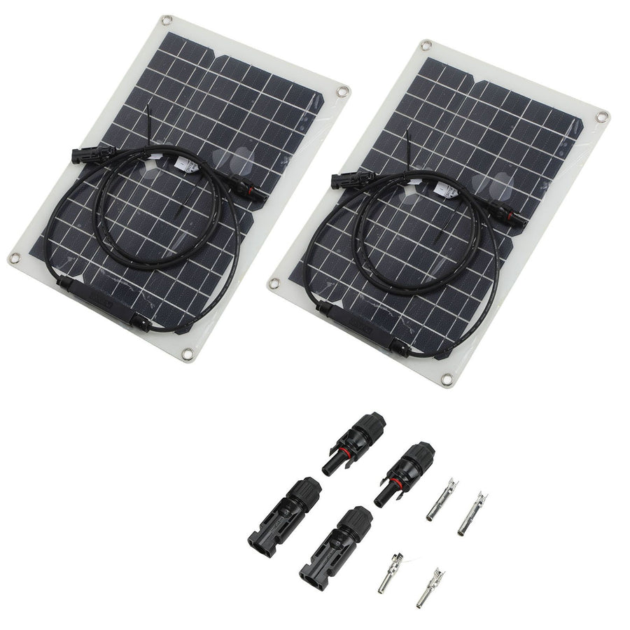 15W Solar Panel Portable Waterproof Monocrystalline Solar Charging Board for Outdoor Car Motor YachtSolar Panel