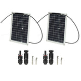 15W Solar Panel Portable Waterproof Monocrystalline Solar Charging Board for Outdoor Car Motor YachtSolar Panel