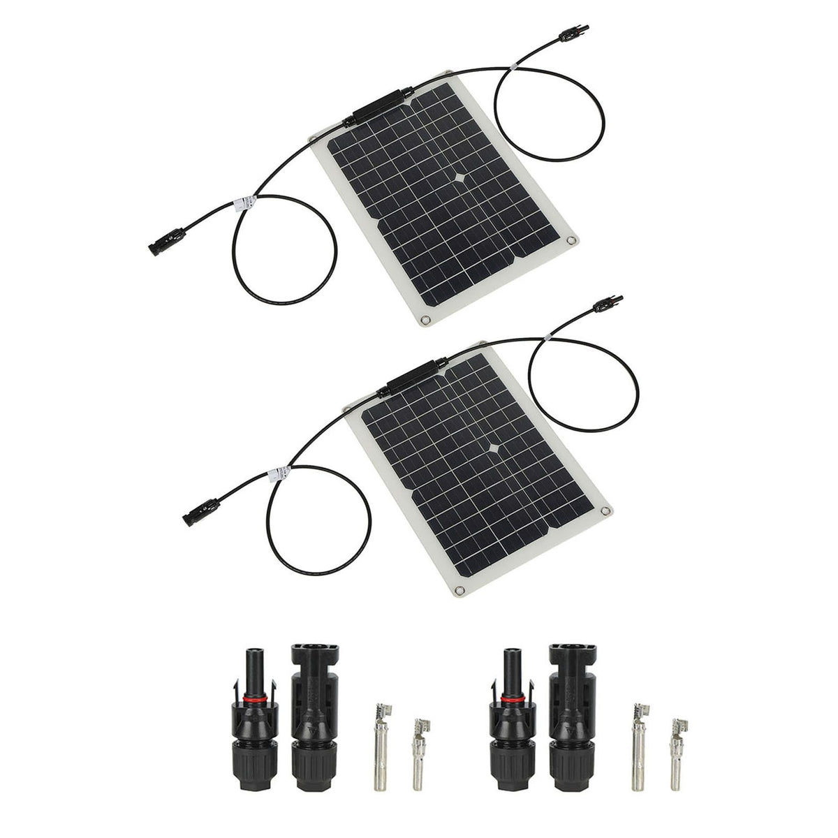 15W Solar Panel Portable Waterproof Monocrystalline Solar Charging Board for Outdoor Car Motor YachtSolar Panel