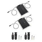 15W Solar Panel Portable Waterproof Monocrystalline Solar Charging Board for Outdoor Car Motor YachtSolar Panel