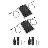 15W Solar Panel Portable Waterproof Monocrystalline Solar Charging Board for Outdoor Car Motor YachtSolar Panel - Side View