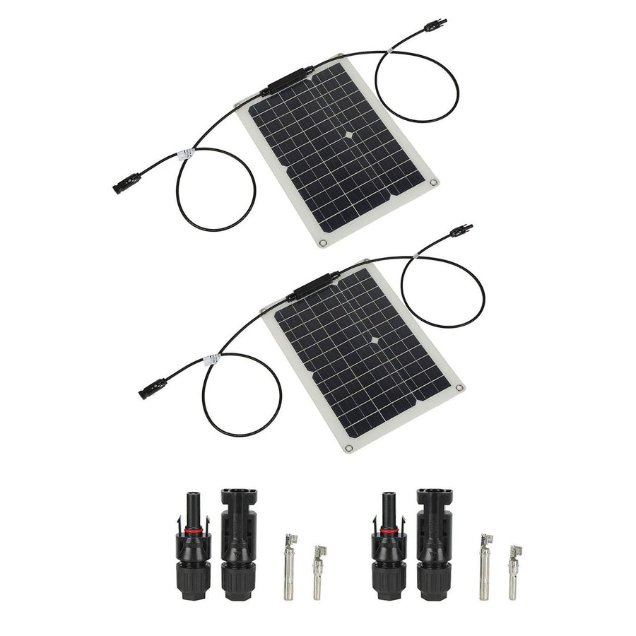 15W Solar Panel Portable Waterproof Monocrystalline Solar Charging Board for Outdoor Car Motor YachtSolar Panel