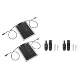 15W Solar Panel Portable Waterproof Monocrystalline Solar Charging Board for Outdoor Car Motor YachtSolar Panel