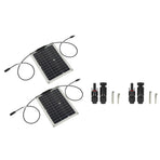 15W Solar Panel Portable Waterproof Monocrystalline Solar Charging Board for Outdoor Car Motor YachtSolar Panel