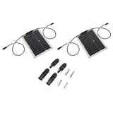 15W Solar Panel Portable Waterproof Monocrystalline Solar Charging Board for Outdoor Car Motor YachtSolar Panel