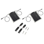 15W Solar Panel Portable Waterproof Monocrystalline Solar Charging Board for Outdoor Car Motor YachtSolar Panel