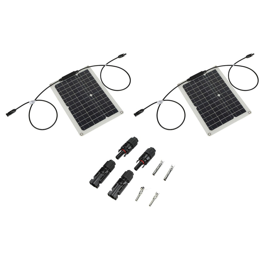 15W Solar Panel Portable Waterproof Monocrystalline Solar Charging Board for Outdoor Car Motor YachtSolar Panel
