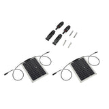 15W Solar Panel Portable Waterproof Monocrystalline Solar Charging Board for Outdoor Car Motor YachtSolar Panel