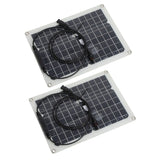 15W Solar Panel Portable Waterproof Monocrystalline Solar Charging Board for Outdoor Car Motor YachtSolar Panel - Extra Image