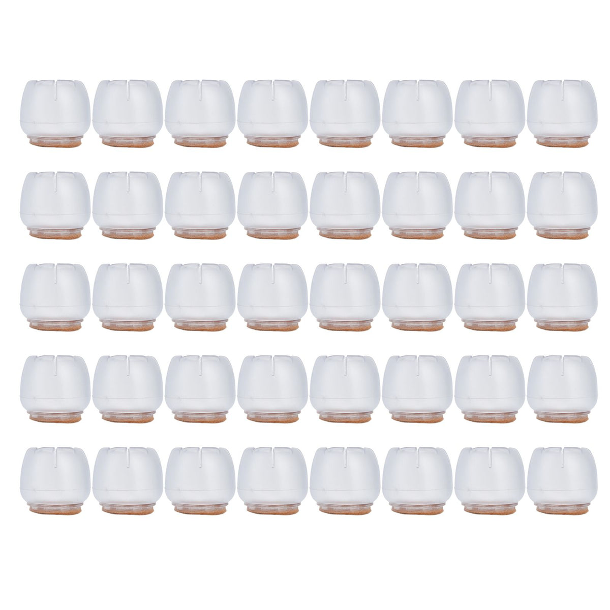 40PCS Chair Leg Protector Thickened Silicone Table Leg Cover Transparent Non Slip Furniture Leg Protector