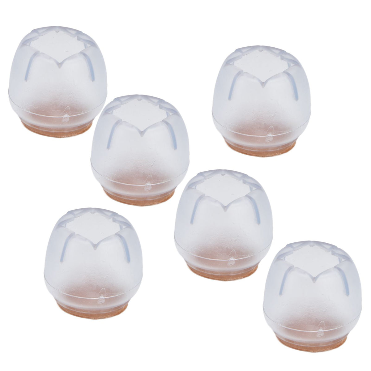 40PCS Chair Leg Protector Thickened Silicone Table Leg Cover Transparent Non Slip Furniture Leg Protector