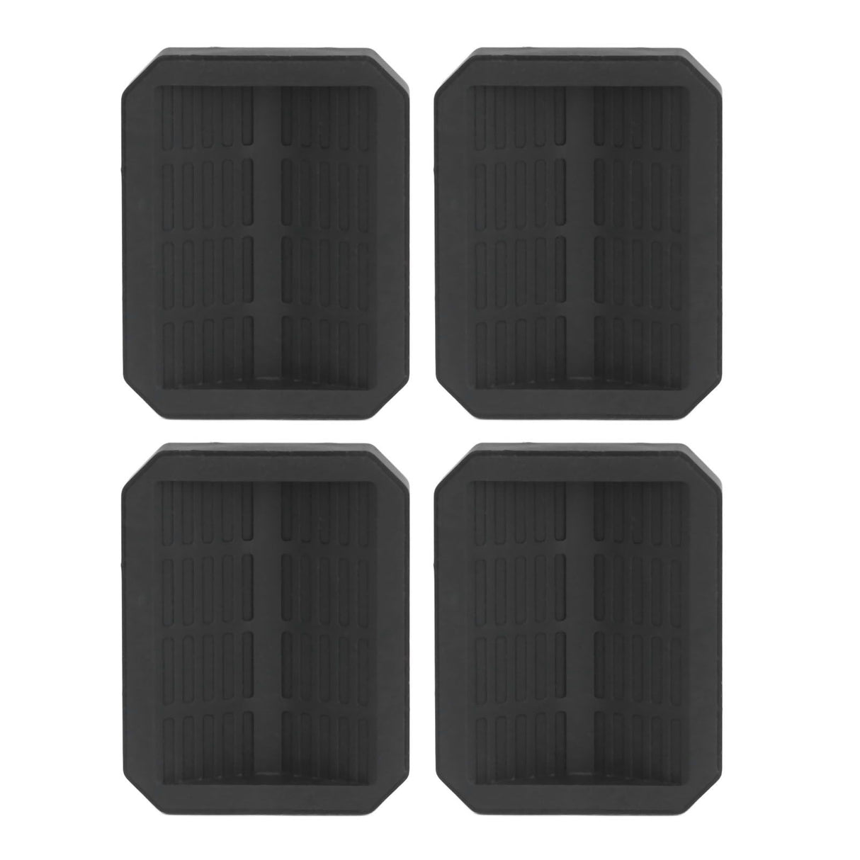 4Pcs Chair Caster Fixing Pad Rubber Refrigerator Wheel Protective Cup Noise Reduction for Home Office