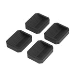 4Pcs Chair Caster Fixing Pad Rubber Refrigerator Wheel Protective Cup Noise Reduction for Home Office