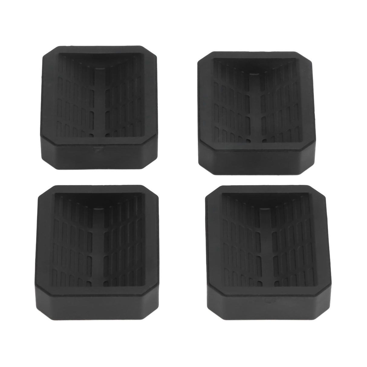 4Pcs Chair Caster Fixing Pad Rubber Refrigerator Wheel Protective Cup Noise Reduction for Home Office