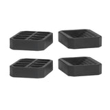 4Pcs Chair Caster Fixing Pad Rubber Refrigerator Wheel Protective Cup Noise Reduction for Home Office
