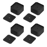 4Set Square Furniture Leg Pad Rubber Non Slip Table Chair Refrigerator Feet Protectors Noise Reduction - Front View