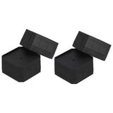 4Set Square Furniture Leg Pad Rubber Non Slip Table Chair Refrigerator Feet Protectors Noise Reduction - Close-Up Angle