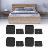 4Set Square Furniture Leg Pad Rubber Non Slip Table Chair Refrigerator Feet Protectors Noise Reduction