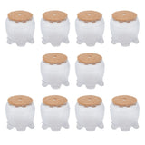 10PCS Chair Leg Floor Protector Office Table Leg Cover Anti Slip Rubber Felt Furniture Leg CoverS - Front View