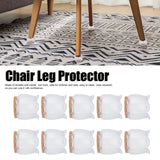 10PCS Chair Leg Floor Protector Office Table Leg Cover Anti Slip Rubber Felt Furniture Leg CoverS - Extra Image