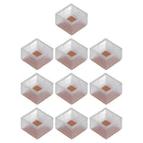 10PCS Chair Leg Floor Protector Rubber Felt Table Leg Cover Anti Slip Furniture Leg Protector for Office Home