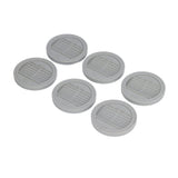 6PCS Rubber Furniture Pads Stoppers Floor Protector for Bed Office Chair Cabinet Sofa Closet Wheels