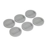 6PCS Rubber Furniture Pads Stoppers Floor Protector for Bed Office Chair Cabinet Sofa Closet Wheels - Side View
