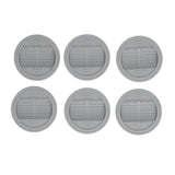 6PCS Rubber Furniture Pads Stoppers Floor Protector for Bed Office Chair Cabinet Sofa Closet Wheels - Top-Down View