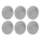 6PCS Rubber Furniture Pads Stoppers Floor Protector for Bed Office Chair Cabinet Sofa Closet Wheels - Rear View