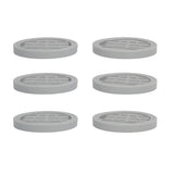 6PCS Rubber Furniture Pads Stoppers Floor Protector for Bed Office Chair Cabinet Sofa Closet Wheels - Low Angle
