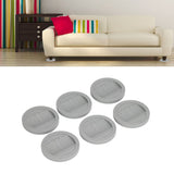 6PCS Rubber Furniture Pads Stoppers Floor Protector for Bed Office Chair Cabinet Sofa Closet Wheels - Extra Image