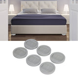 6PCS Rubber Furniture Pads Stoppers Floor Protector for Bed Office Chair Cabinet Sofa Closet Wheels - Extra Image