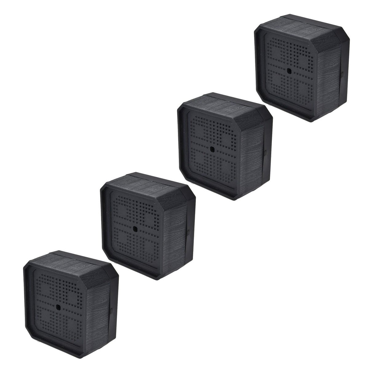 4Set Chair Leg Floor Protectors Square Rubber Non Slip Furniture Leg Pads for Home Bedroom