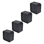 4Set Chair Leg Floor Protectors Square Rubber Non Slip Furniture Leg Pads for Home Bedroom