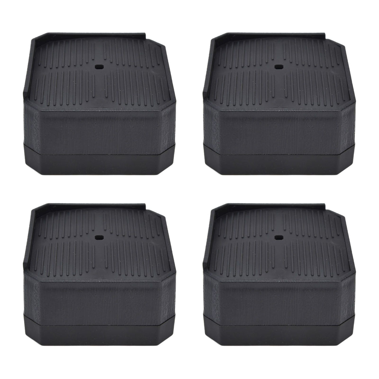4Set Chair Leg Floor Protectors Square Rubber Non Slip Furniture Leg Pads for Home Bedroom