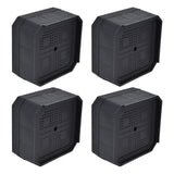 4Set Chair Leg Floor Protectors Square Rubber Non Slip Furniture Leg Pads for Home Bedroom