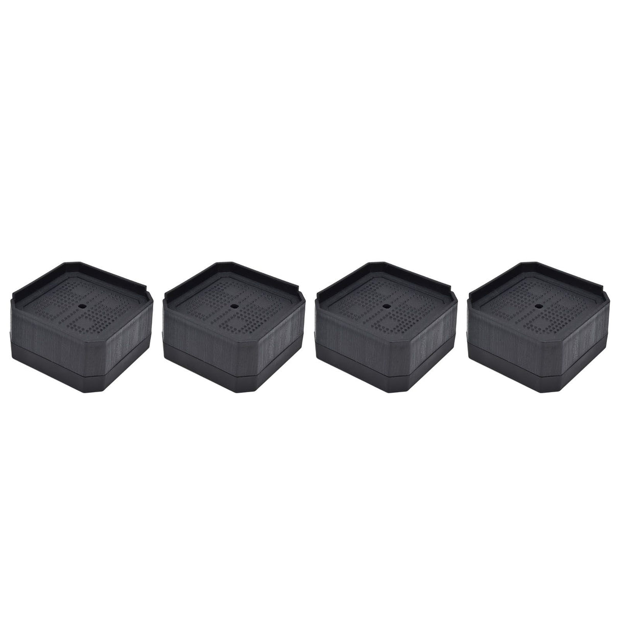 4Set Chair Leg Floor Protectors Square Rubber Non Slip Furniture Leg Pads for Home Bedroom