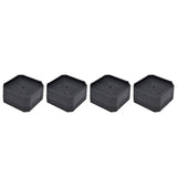 4Set Chair Leg Floor Protectors Square Rubber Non Slip Furniture Leg Pads for Home Bedroom