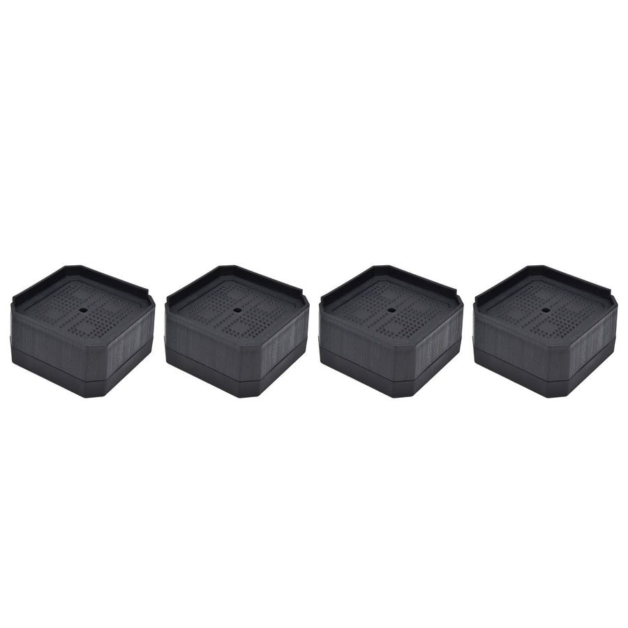 4Set Chair Leg Floor Protectors Square Rubber Non Slip Furniture Leg Pads for Home Bedroom