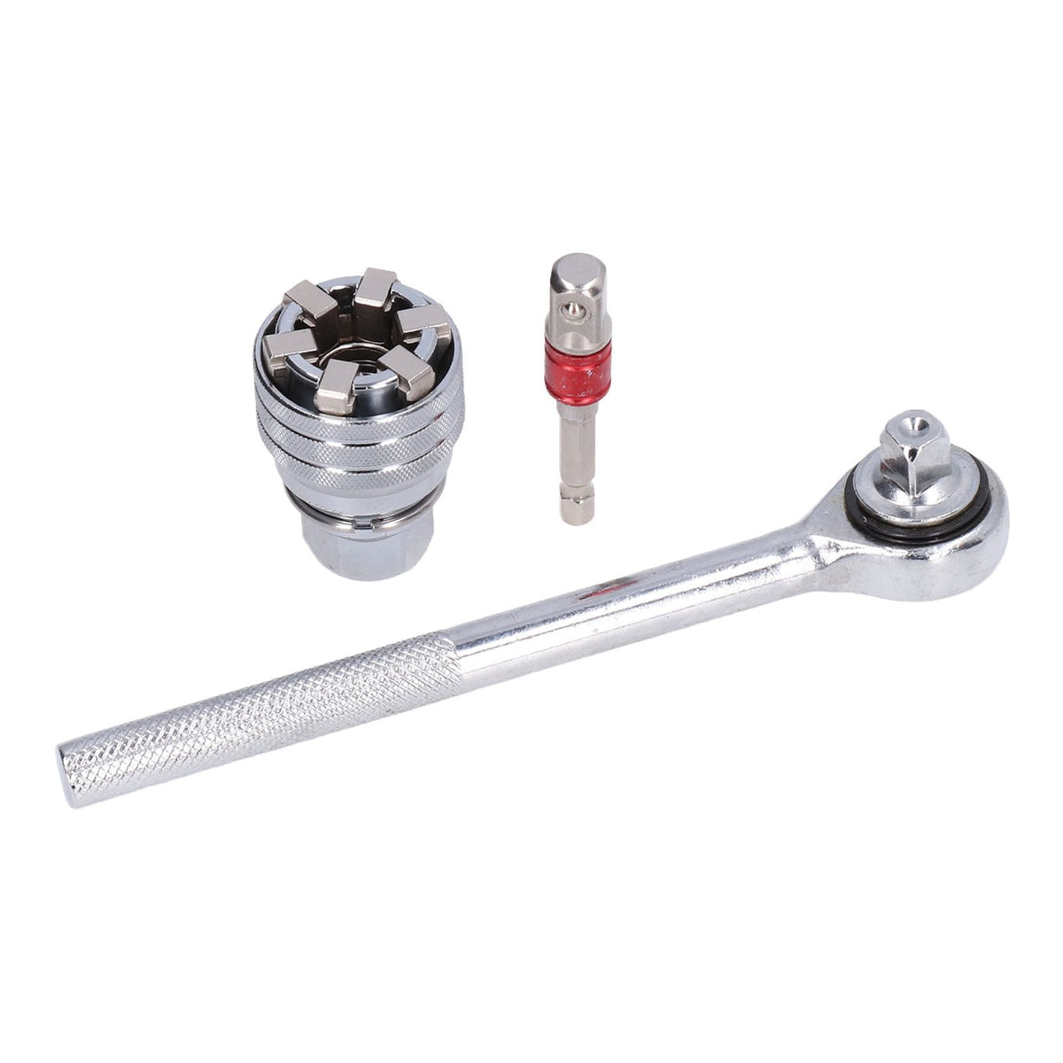 Universal Socket Wrench Tool 10‑19mm Adjustable Wrench Set Chrome Vanadium Steel for Home Improvement