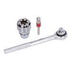 Universal Socket Wrench Tool 10‑19mm Adjustable Wrench Set Chrome Vanadium Steel for Home Improvement