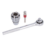 Universal Socket Wrench Tool 10‑19mm Adjustable Wrench Set Chrome Vanadium Steel for Home Improvement