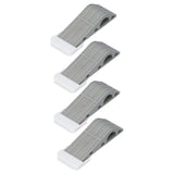 4Set Door Stoppers Non Slip Rubber Door Bottom Stop Wedge Accessories for Home Improvement - Side View