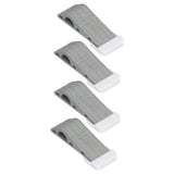 4Set Door Stoppers Non Slip Rubber Door Bottom Stop Wedge Accessories for Home Improvement - Top-Down View