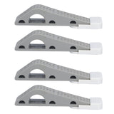 4Set Door Stoppers Non Slip Rubber Door Bottom Stop Wedge Accessories for Home Improvement - Close-Up Angle