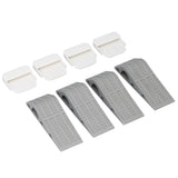 4Set Door Stoppers Non Slip Rubber Door Bottom Stop Wedge Accessories for Home Improvement - Extra Image