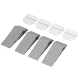 4Set Door Stoppers Non Slip Rubber Door Bottom Stop Wedge Accessories for Home Improvement - Extra Image