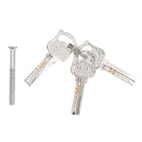 Cylinder Lock Door Locker Core Home Security System Tool Aluminum with Key for Cabinet Mailbox Drawer CupboardGold