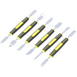 6PCS Metal Spudger Dual Ends Pry Opening Spudger Laptop Mobile Phone Pry Tool for Household Repair